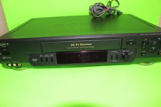 SONY VCR VHS Video Cassette Recorder Player SLV - N70 Hi - Fi Stereo W/Remote 432 2