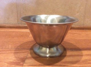 Stelton Denmark Stainless Steel Bowl Vintage Candy Dish 3 1/2 X 5 1/4”