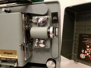 Vintage Argus Showmaster Model S - 500A Movie 8MM Projector Reel Case 2