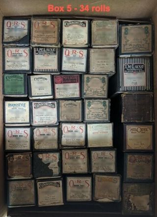 Vintage Player Piano Rolls 20 