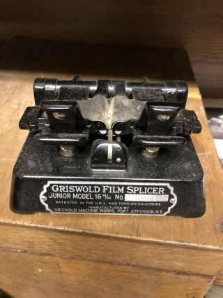 Vintage Griswold Film Splicer Jr.  Model For 16 Mm