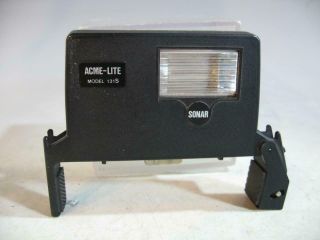 Vintage Acme - Lite 131s Sonar Flash For All Polaroid One Step Cameras 88