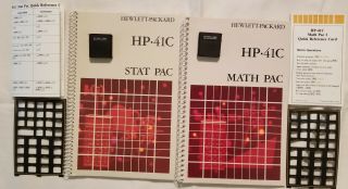 Hp - 41 Math - Stat Modules With Manuals