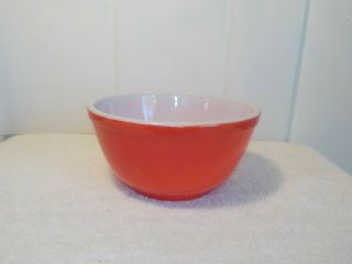 Vintage 1 1/2 Quart Pyrex Nesting Mixing Bowl Primary Color Red 1 1/2 Qt