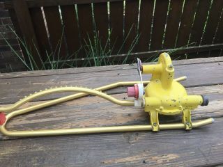 Vintage Nelson Metal 3037 Dial - A - Rain Oscillating Lawn Sprinkler Brass