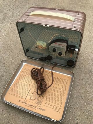 Vintage 8mm Film Projector Kodak Brownie 300 W/ Box Home Movie Fun