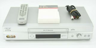 Sony Slv - N750 Vcr Video Cassette Recorder 4 Head W/ Remote,  Video Cable