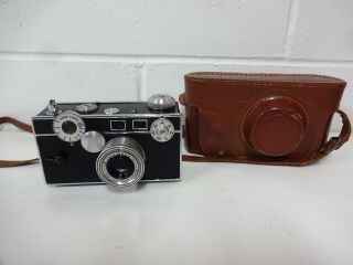 Vintage Argus 35mm Range Finder Camera & Case 50mm Cintar Lens Ann Arbor,  Mich.
