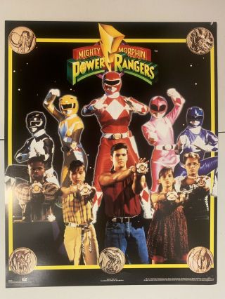 94 Mighty Morphin Power Rangers Poster Vintage In Out Costume Osp 82538