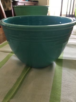 Vintage Fiesta Fiestaware Turquoise 4 Mixing Bowl / Nesting Bowl
