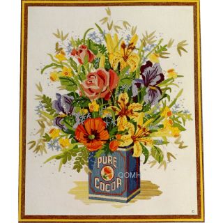From My Garden Vintage Crewel Embroidery Kit Charlene Garrish Retro Crewel Lilie