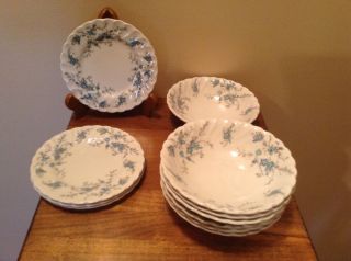 Vintage Myotts Staffordshire England China Lyke Sound Of Music Bowls & 6 " Plates