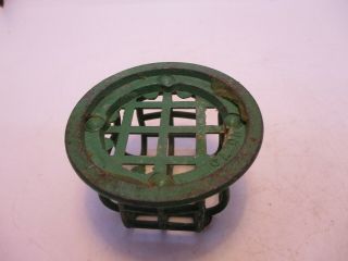 Small Metal Green Cage Flower Frog No 70 Vintage 4