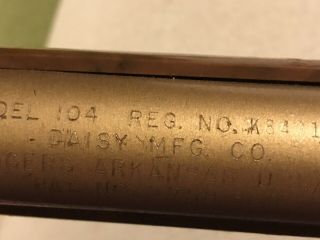 Vintage Daisy Bb Gun Rifle Model 104 Golden Eagle