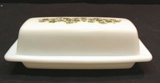 Vintage Pyrex Corelle Spring Blossom Crazy Daisy Butter Dish and Lid 4
