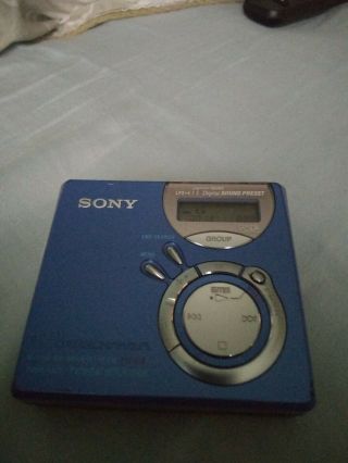 Vintage Sony Mz - Nf610 Type S Mini Disc Player Tv Weather Fm Am