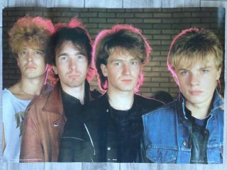 U2 Poster Vintage 1983 Anabas Products 24.  5 " X 35 " England Aa102