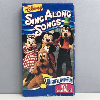 Walt Disney’s Sing Along Songs Disneyland Fun Small World VHS Video Tape VTG 935 2