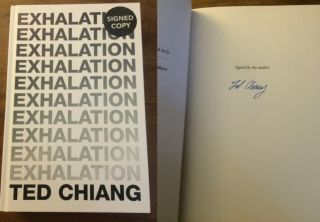 Signed Exhalation By Ted Chiang Uk Hb 1st/1st