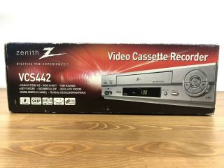 Zenith Vcs442 4 - Head Video Cassette Recorder Hifi Stereo With Remote