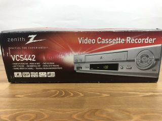 Zenith VCS442 4 - Head Video Cassette Recorder HiFi Stereo With Remote 5
