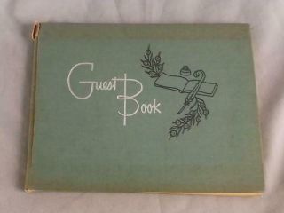 Vintage Guest Book Hardcover C.  R.  Gibson & Co.