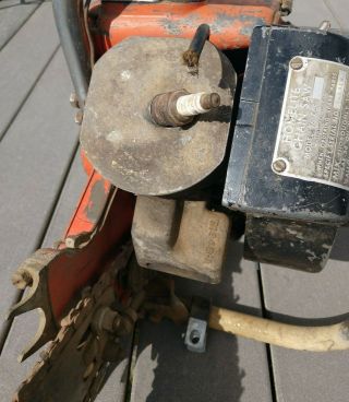 Vintage Homelite Model 26 LCS Chainsaw,  Chain Saw with 24 