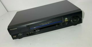 Panasonic Pv - V4611 Vhs Player Vcr 4 Head Hi - Fi Stereo Video Recorder