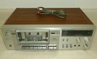 Sanyo Plus D60 Stereo Cassette Tape Deck,  Player - Recorder W/ Metal Tape & Dolby