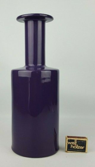 Large Vintage 1980 ' s/1990 ' s Stunning Purple Vase Stylish Design MCM Fat Lava Era 2