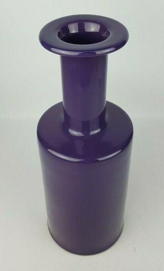 Large Vintage 1980 ' s/1990 ' s Stunning Purple Vase Stylish Design MCM Fat Lava Era 3