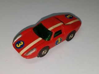 Vintage Atlas Ho Slot Car Ferrari Red 3