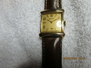 Vintage Bulova Art Deco 10 K Gold Filled M3 Watch