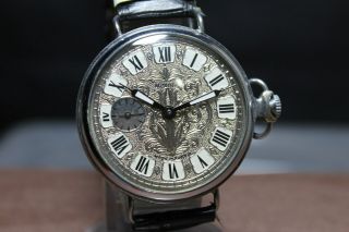 Soviet Molnija Watch Pocket 3602 Russian Ussr Vintage Men Wristwatch Molnia 8