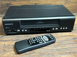 32081 Magnavox Mvr440 Vcr Video Cassette Recorder 4 Head Vhs Player With Remote