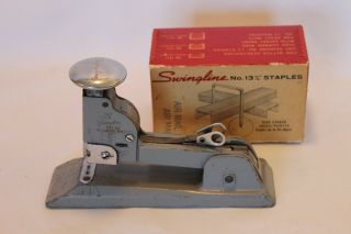 Vintage Swingline No.  13 Industrial Commercial Heavy Duty Stapler Metal Usa