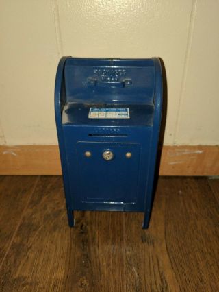 Vintage Brumberger Mini Metal U.  S.  Mailbox Piggy Bank