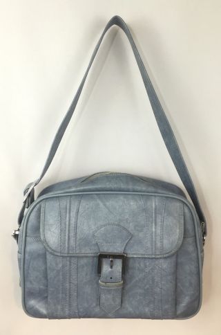 Vintage American Tourister Escort Bag Blue Tote Bag 1975 Carry On Soft Case