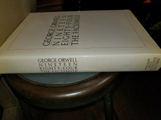 GEORGE ORWELL NINETEEN EIGHTY FOUR THE FACSIMILE 1984 OVERSIZE HB/DJ 7