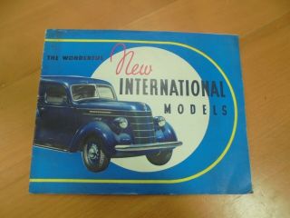 The International Models Vintage Brochure International Harvester Co 1920 