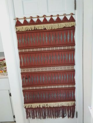 Vintage Macrame Woven String Wall Hanging/curtain