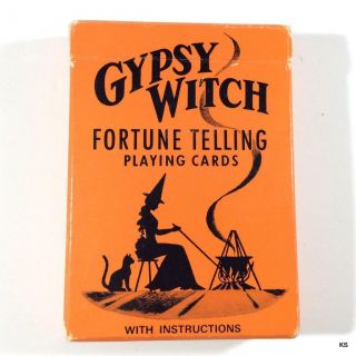 Vintage Gypsy Witch Fortune Telling Playing Cards Complete Tarot Type Cards 60s