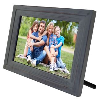 Life Made Digital Touch - Screen 10 " Picture Frame With Wi - Fi - Vintage Wood