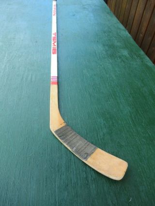 Vintage Wooden 57 " Long Hockey Stick Titan Tsm 16