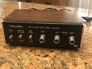 Vintage Amp Realistic Sa - 10 Solid State Stereo Amplifier Vintage Amplifier