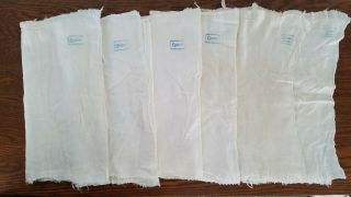 6 Vintage Curity Cotton Gauze Diapers 5