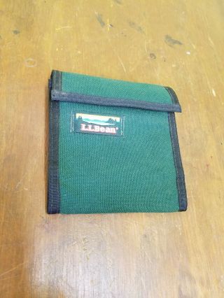 Vintage Ll Bean Angler Leader Wallet With 4 Leader Lines