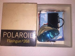 Vintage Polaroid 268 Flashgun Flash Gun For Color Pack Cameras W Box