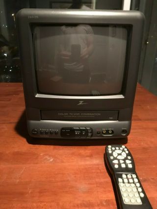 Zenith Tv Vcr Combo Gaming 9 " With Remote Tvbr0922z