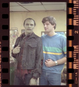 Ha12i Vintage Day Of The Dead Zombie Horror Movie Film Makeup Art Negative Photo